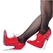 Devious Footwear Women's SCREAM Chrome Stiletto Heels