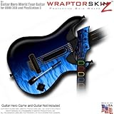 Fire Blue Skin fits Band Hero, Guitar Hero 5 & World Tour Guitars for XBOX 360 & PS3 (GUITAR NOT INC