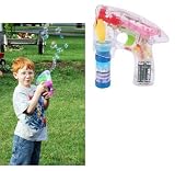 Rhode Island Novelty Light-Up LED Transparent Bubble Gun