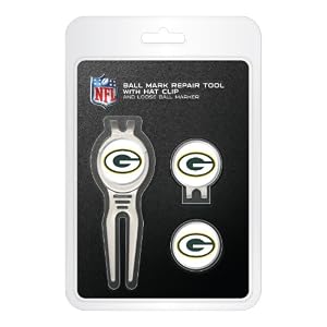 Green Bay Packers Cool Tool Cap Clip and Ball Marker Clamshell Pack
