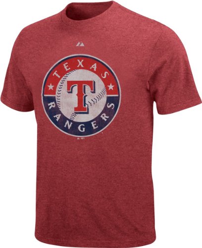 Majestic Texas Rangers Ballyard Legends T-shirt - Red (X-Large)