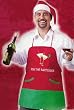 Fun & Festive "Kiss The Bartender" Adult Christmas Apron & Hat Set