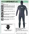 Xcel Mens 8/7/6/5mm Polar Hydroflex Hooded Wetsuit