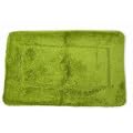 Badematte mit Rechteckmuster, extraweich wie Kaschmir, gr�n (80cm x 50cm) (gr�n)