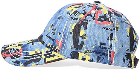 A Cymz Young Men and Women Korean Painting Casual Red Yellow Denim Summer cowboy hat Couples cap