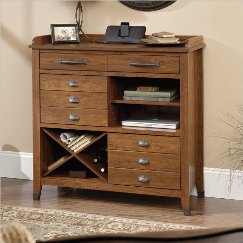 Sauder Carson Forge Sideboard, Washington Cherry Finish On Sale