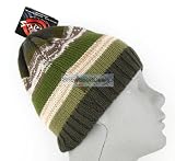 New Chaos Ski and Snowboard Beanie Green Shades