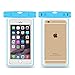 Noahoo Universal Fluorescent Waterproof Case Bag for Outdoor Activities - Waterproof Life Pouch / Dry Bag for Apple iPhone 6 plus, 6, 5S, 5C, 5; Galaxy S6, S4, S3; HTC One X, Galaxy Note 5 ?Blue?