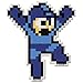 Mega Man 8-Bit Jump Sticker