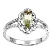 Sterling Silver Baby Ring - 2mm Band Width - 11mm Face Height - Sizes: 1,3,4,5 Peridot CZ