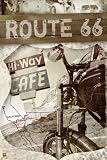 Empire 331397 Route 66 - Map - Car Street Poster Plakat Druck Prints - 61 x 91.5 cm