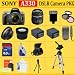 Sony Alpha A330 Digital SLR with 18-55mm Lens + HUGE ACCESSORIES PACKAGE INCLUDING WIDE ANGLE MACRO LENS + 2X TELEPHOTO + 3 PC FILTER KIT + 8GB SDHC MEMORY CARD + 2x EXTENDED LIFE BATTERIES + CARRYING CASE + TRIPOD & MUCH MORE!!