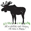 Not Even A Moose - White Nightshirt in a Bag (Discontinued Style)