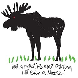 Not Even A Moose - White Nightshirt in a Bag (Discontinued Style)