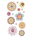 Sticko Vellum Stickers-Romany Flowers Foil