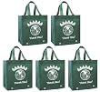 Reusable Grocery Tote Bags 5 Pack (Hunter Green) World Thank You!