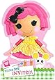 Amscan Adorable Lalaloopsy Folded Die Cut Invitation Cards (8 Piece), Pink, 6 1/4 x 4 1/4"