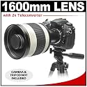 Rokinon 800mm Multi-Coated Mirror Lens with 2x Teleconverter (=1600mm) for Sony Alpha DSLR A100, A200, A230, A300, A330, A350, A380, A700 & A900 Digital SLR Cameras