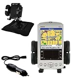 Garmin iQue 3600 Auto Bean Bag Dash Holder with Car Charger - Uses Gomadic TipExchange