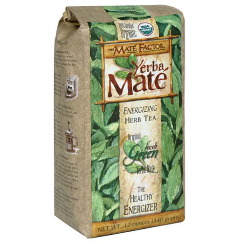 The Mate Factor Yerba Mate Energizing Herb Tea, Original Fresh Green, 12 Ounce Bag (Pack... by The Mate Factor