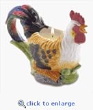 Ceramic Rooster Cup Candle Holder Country Garden Scent