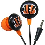 iHip NFF10200CBE NFL Cincinnati Bengals Mini Ear Buds, Orange/Black