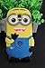 Galaxy S5 Case, Cute 3D Cartoon Lovely Despicable Me Minion Minions Soft Gel Rubber Silicone Protective Skin Case Cover for Samsung Galaxy S5 ( 2 Eyes, Blue )