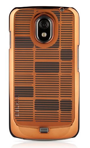 Belkin Shield Micra Bricks Schutzh&uuml;lle f&uuml;r Samsung Galaxy Nexus schwarz/chrome-kupfer