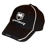 Dodge Viper Cotton / Twill Black Hat with Snake Logo