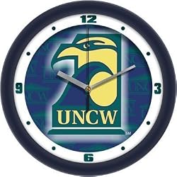 North Carolina (Wilmington) Seahawks Suntime 12" Dimension Glass Crystal Wall Clock