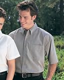 Tri-Mountain Men's Big And Tall Wrinkle Resistant Twill Shirt. 858