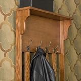 Mission Oak Hall Tree Entry Bench