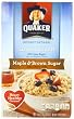 Quaker Instant Oatmeal Lower Sugar Maple & Brown Sugar, 10-Count Boxes (Pack of 6)