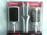 TurboIon Croc TRIO: SILVER TITANIUM WET TO DRY 1.5 Flat Iron with Paddle and Round Brushes Review TurboIon Croc TRIO: SILVER TITANIUM WET TO DRY 1.5 Flat Iron with Paddle and Round Brushes Review