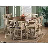 Cumberland Dining Counter Height 5-Piece Set (Antique Buttermilk) (See Text ....