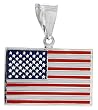 The Flag of the United States of America in Sterling Silver