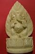 Ganesh Idol (Poly-resyn) Pan Leaf Background 8 Inch