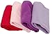 EcoSol Designs - Microfiber Towels Cleaning and Drying Must-Have, Soft, Thick Quick Dry Towel for Personal/Home/Office Use, 4 12-x-12-inch Microfiber Towels - Dark and Light Pink, Purple and Lavender
