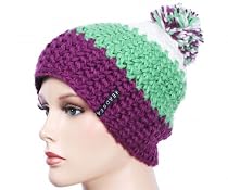 Häkelmütze mit Bommel Mütze für Damen und Herren vers. Farben
