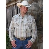 Austin Soft Muted Natural Color Plaid Snap Shirt by AJ's Western Wear