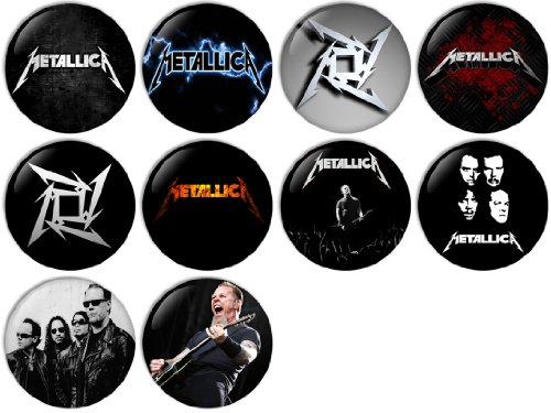 Metallica Pinback Buttons Badges/Pin 1 Inch (25mm) Set of 10 New