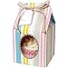Meri Meri Cupcake Box Pink Striped, Small 4-Pack