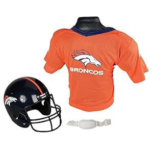 Franklin Sports NFL Denver Broncos Replica Youth Helmet and Jersey Set
