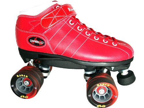 Riedell Diablo Red Hot Mens Boys Ladies Womens Girls Kids Childrens Youth Quad Speed Roller Skates