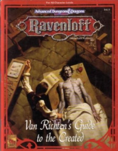 Cover image : Van Richten's Guide to the Created (Advanced Dungeons & Dragons, 2nd Edition)
