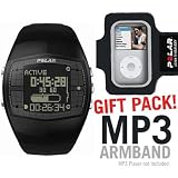 Polar FA20 Men s Activity Computer Watch Black with MP3 Armband