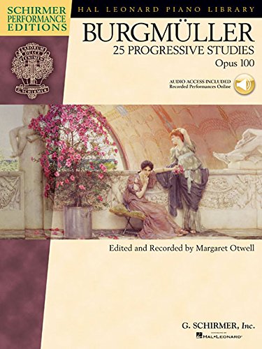Burgmuller - 25 Progressive Studies, Opus 100 (Schirmer's Library of Musical Classics) Bk with online audio