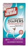 Simple Solution Fashion Disposable Diapers, Extra-Small, 12-Count