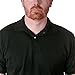 Hanes Cotton-Blend Jersey Men's Polo with Pocket_Black_2XL