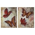 Set of 2 Butterfly Dance Wall Decor